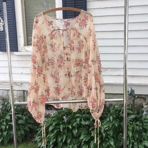 New forever 21 floral shirt polyester